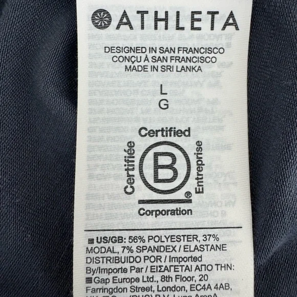 Athleta With Ease Open Back Tank blue gray size large - Picture 7 of 9